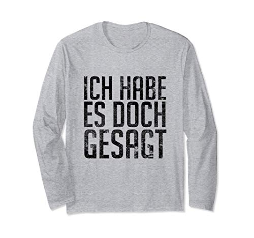 Ich Habe Es Doch Gesagt - Te lo dije en alemán Manga Larga