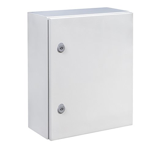 IDE GN503020 Armarios Puerta Opaca con Placa, Gris, 500mm x 300mm x 200mm