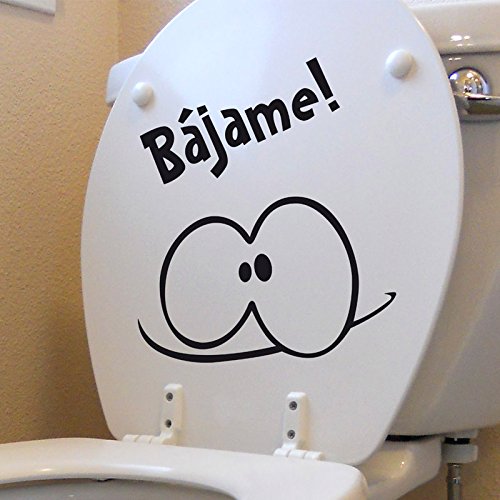 IDEAVINILO ÚNICO Vendedor Original- Sticker Decorativo Bájame!. Color Negro. Medidas: 28x31cm