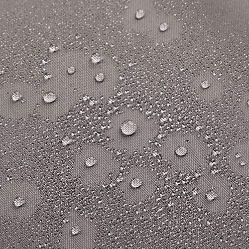 iDesign Cortinas de baño de tela, cortina impermeable de poliéster con tamaño de 180,0 cm x 200,0 cm, cortina de ducha lavable con borde reforzado, gris topo