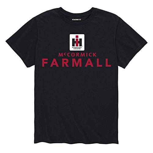 IH Square Logo Mccormick Farmall Stack - Camiseta gráfica de Manga Corta para Hombre,XXL