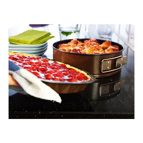Ikea BULLAR - Juego de 2 moldes para Horno, Color marrón