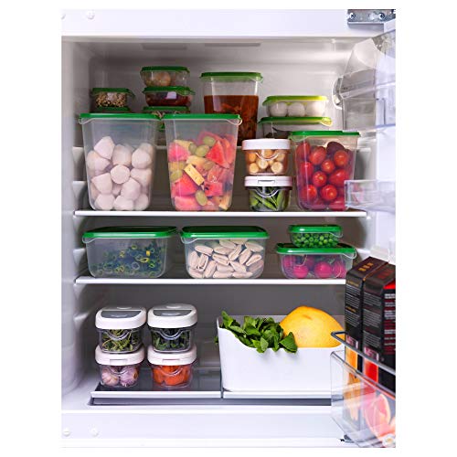 IKEA Pruta Juego de Botes, Plástico, Verde