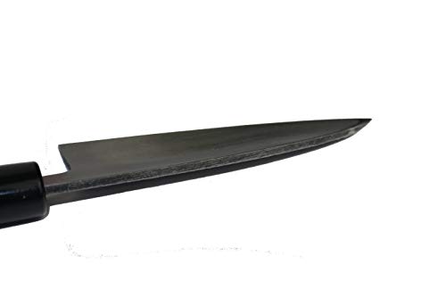 Ikeuti Cuchillo de Cocina Deba Japones Artesanal Kozabe Hoja martillada 12 cm- Cuchillos de Cocina Profesionales - Forjado a Mano