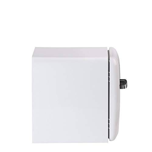 IKOHS Retro Fridge - Frigorífico con diseño, Control de Temperatura Ajustable, Estantes Intercambiables, Estética Vintage de los años 50, Clase Energética A+ (Blanco, 50 cm)