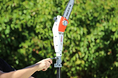 IKRA 78001850 podadora de Altura Sierra telescópica eléctrica IEAS750, 185mm, Alcance 4m, 750 W, 230 V, Rojo, Blanco, Gris Y Negro
