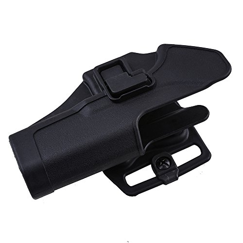 IMAGE arma de la caza Titular táctico rápida Funda Right Hand Paddle y clip cinturón se ajusta para Glock 17/22/31 Negro