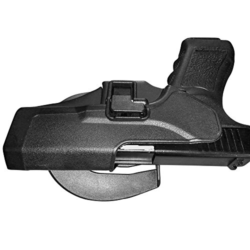 IMAGE arma de la caza Titular táctico rápida Funda Right Hand Paddle y clip cinturón se ajusta para Glock 17/22/31 Negro