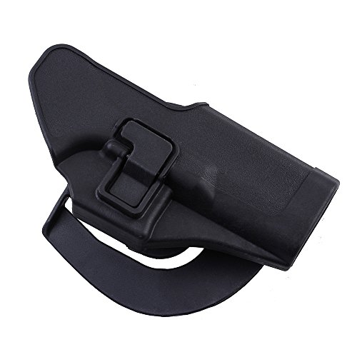 IMAGE arma de la caza Titular táctico rápida Funda Right Hand Paddle y clip cinturón se ajusta para Glock 17/22/31 Negro
