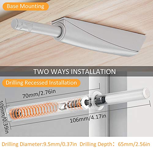 Iman Puerta Armario Presion Magnetica Jiayi 4 Pcs Push Open Metal Pestillo Magnetico Amortiguador Cierre Sujetar Puerta de Madera para Cocina Sujeccion Cajon Cerradore Mueble Cerrojo Iman Cerradura