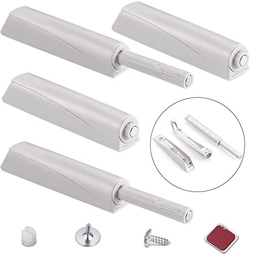 Iman Puerta Armario Presion Magnetica Jiayi 4 Pcs Push Open Metal Pestillo Magnetico Amortiguador Cierre Sujetar Puerta de Madera para Cocina Sujeccion Cajon Cerradore Mueble Cerrojo Iman Cerradura