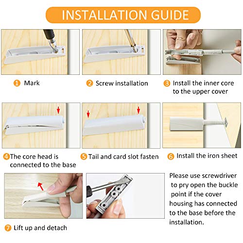 Iman Puerta Armario Presion Magnetica Jiayi 4 Pcs Push Open Metal Pestillo Magnetico Amortiguador Cierre Sujetar Puerta de Madera para Cocina Sujeccion Cajon Cerradore Mueble Cerrojo Iman Cerradura