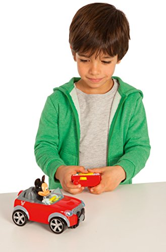 IMC Toys- City Fun Juguete figurina Mickey en su RC Coche, Color Rojo/Negro/Gris, 20 cm (181953)