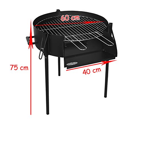 IMOR, Paellero y barbacoa 60 cm diámetro