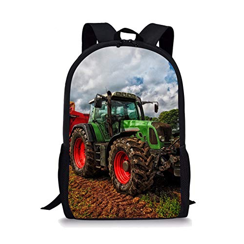 impresión Maquinaria agrícola, Gran Mochila para Tractores agrícolas,Mochila Escolar Primaria, Mochila Escolar Secundaria, Mochila Juvenil