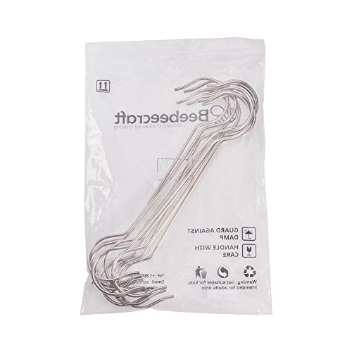 INCREWAY - Ganchos para colgar en forma de S de 11.8 pulgadas, tamaño grande, de acero inoxidable para utensilios de cocina, ollas, utensilios, plantas, toallas, herramientas de jardinería, ropa