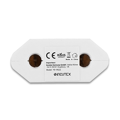 Incutex 6X adaptadores USA adaptadores Estados Unidos Tipo A Adaptador Canada, Blanco