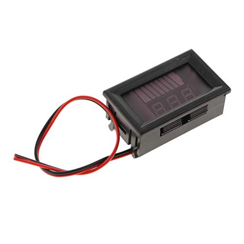 Indicador de capacidad Baterías Digitales Precisión Voltaje de Plástico - 5-15ma azul 12v-60v