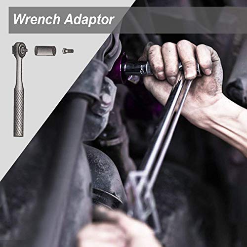 INSMA Universal de Llave de Vaso Multifuncional Herramientas de Mano con Taladro Adaptador 7-19 mm Juego Llave de Vaso Coche/Auto Destornillador de Socket Kit de Reparación de Herramientas.