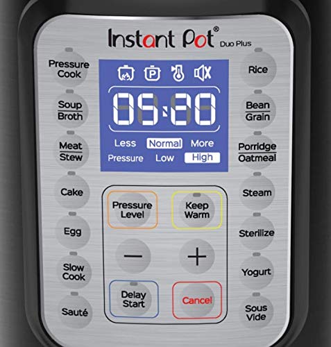 Instant Pot Duo Plus 80, Olla a presión Multiusos 8L 9 en 1, Olla de cocción Lenta de 220v, Olla arrocera, vaporera, salteado, Yogurt y Calentador, 15 programas de un Toque