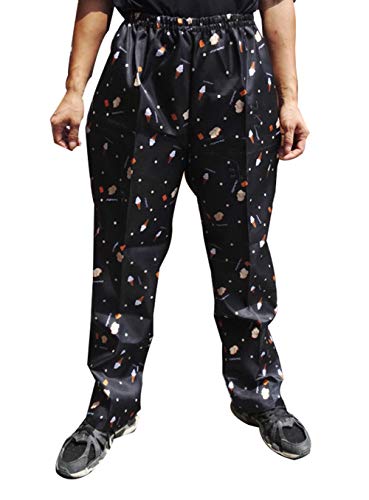 Insun Hombre Pantalón Elástico para Chef Pantalones de Cocinero Cocinero Trabajo Pantalones Helado 44