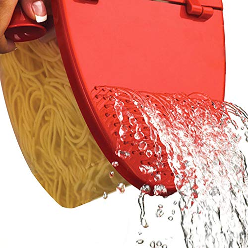 Inteligente Herramientas Cuecepasta Resistente Calor PP Barco Vapor Microondas Barco Colador De Pasta De Microondas De Cocina Spaghetti Bowl