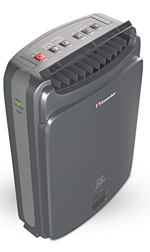 Inventor Rise, Deshumidificador Desecante con Zeolita e Ionizador, 8 litros/día, Modo Turbo, Modo Eco, Silencioso – 2 Años de Garantía