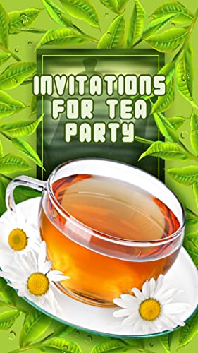 Invitaciones para la fiesta del té