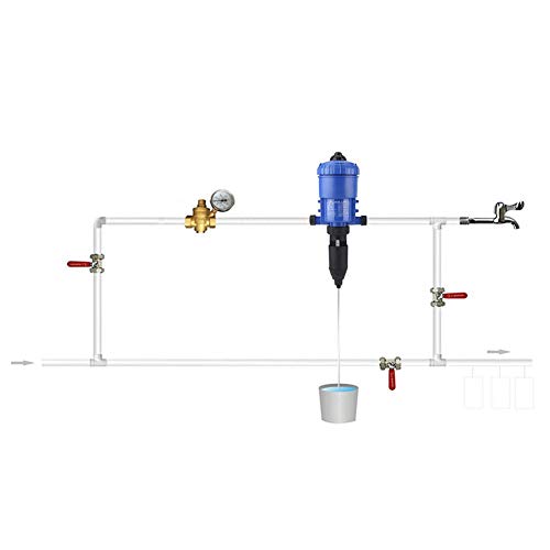 Inyector de fertilizante automático ajustable,1% -5% Dispensador de dosificación Dosificador de diluyente líquido 12L / h-3000L / h Inyector de riego para la industria Ganadería de manguera de jardín