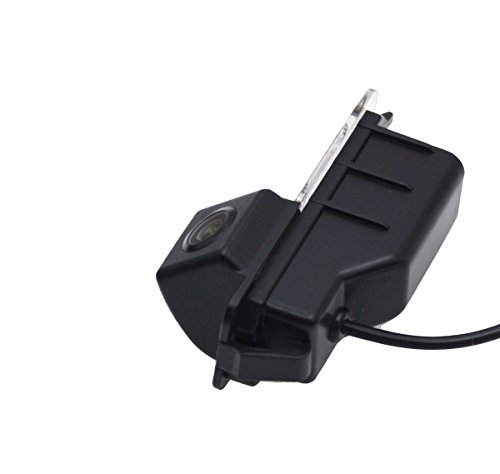 iParaAiluRy Cámara de Vista Trasera HD Cámara Reversa de Reserva para el VW Golf 6 CC 2010/2011/2012, Porsche Cayenne VW Magotan POLO hatchback 2011/2012/2013, VW Beetle 2012/2013/2014, VW Bora 2012/2013, VW Jetta 2012, Skoda Yeti 2014