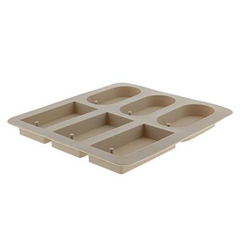 IPOTCH Molde De Silicona DIY Que Hace El Jabón De La Aromaterapia De La Cera 6 Cavidades - D