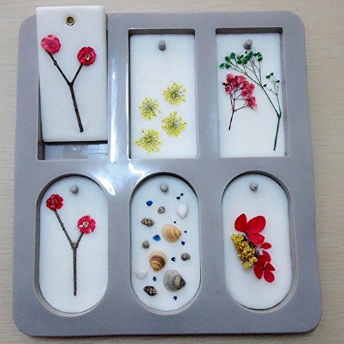 IPOTCH Molde De Silicona DIY Que Hace El Jabón De La Aromaterapia De La Cera 6 Cavidades - D