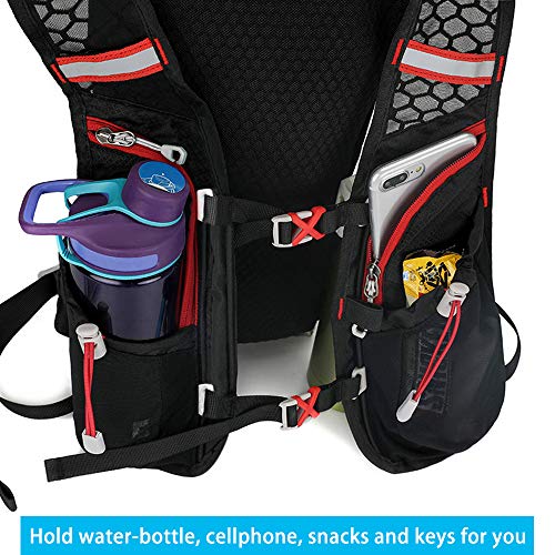 Irfora Mochila de Hidratación de 5 litros, Mochila de Carreras Liviana, de Gran Capacidad para Correr, Montañismo, Suministros