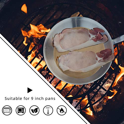 Irich 100 Piezas Papel Pergamino Redondo, 20CM Papel de Horno Antiadherente Papel Sulfurizado para Cocinar Barbacoa Aire Libre