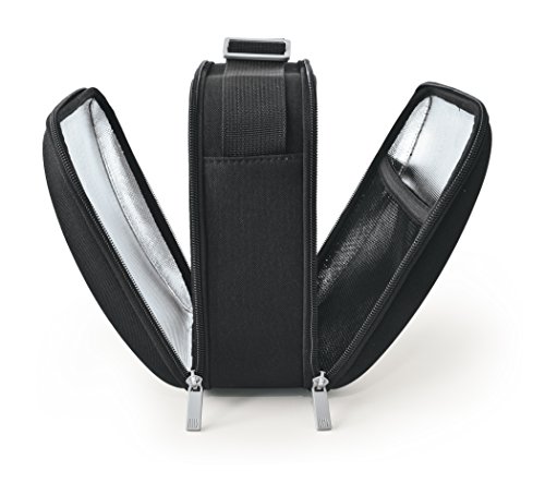 IRIS Cubic Bolsa térmica, Porta Alimentos, Tela, Negro, 26x14x23 cm