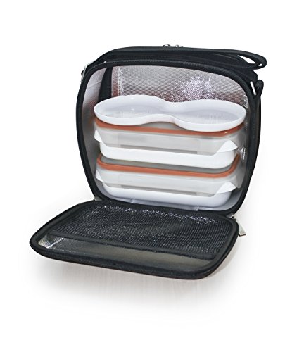 IRIS Cubic Bolsa térmica, Porta Alimentos, Tela, Negro, 26x14x23 cm