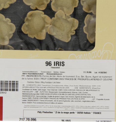 Iris High Mini Crispy Flower-cups 4 cm Diameter 96 Portions