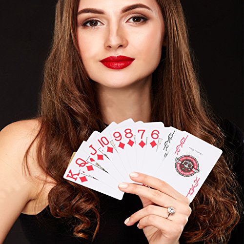 IRON JIA'S Cartas de póquer PVC Plástico Naipes Oro Banquero Poker Texas Hold'em Poker Impermeable Gambing Partes De Póquer
