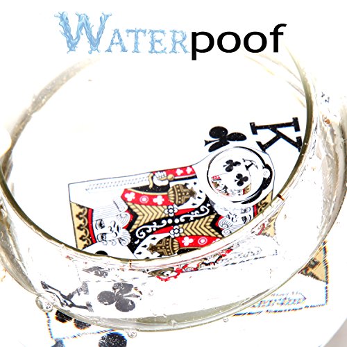 IRON JIA'S Cartas de póquer PVC Plástico Naipes Oro Banquero Poker Texas Hold'em Poker Impermeable Gambing Partes De Póquer