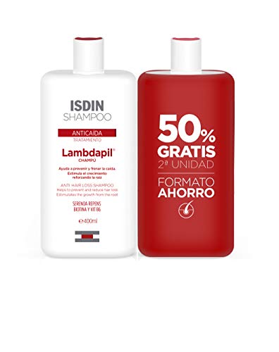 ISDIN Lambdapil Tratamiento Champú Anticaída - Set 2 x 400 ml. (Total 800 ml.)