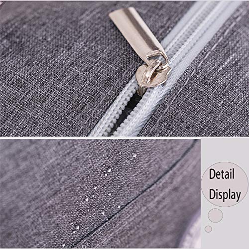 iSuperb Bolsa Térmica Comida Bolsas de Almuerzo Caja Porta con Aislamiento Bolso de Mano Impermeable Fiambrera Isotermica Aislado Térmico Organizador para Niñas y Niños (Gris Oso)