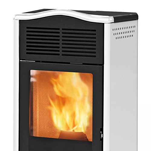 Italiana Camini 805020 ITC Piro Plus - Horno de pellets (acero, mate/A+)