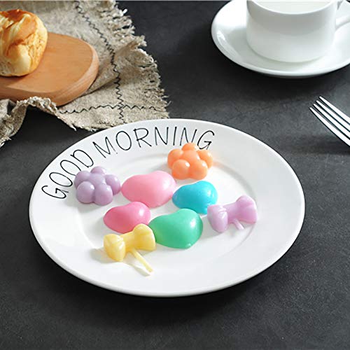 iTemer 1 unidades creativas de San Valentín serie amor piruleta forma de silicona molde de pastel de silicona fondant molde Azul 15cm * 15.1cm * 1.5cm