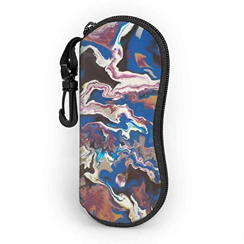 IUBBKI Estuche para anteojos Romano Art para mujeres y hombres, estuche blando para gafas de sol portátil con mosquetón