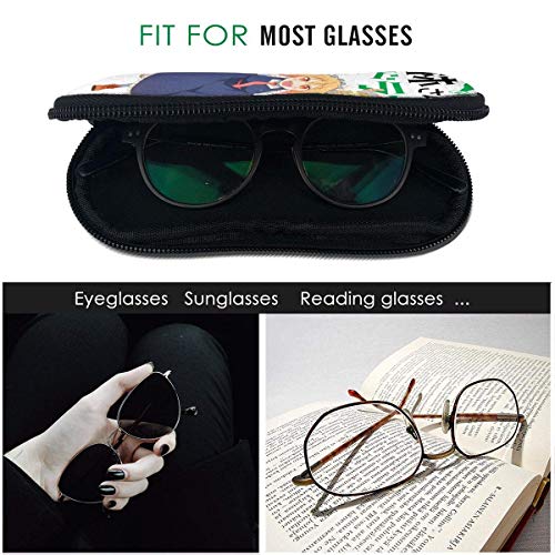 IUBBKI Miss Kobayashi 's Dragon Gafas de sol Estuche blando Estuche blando con cremallera portátil Estuche para anteojos
