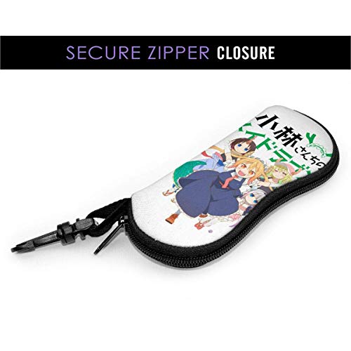 IUBBKI Miss Kobayashi 's Dragon Gafas de sol Estuche blando Estuche blando con cremallera portátil Estuche para anteojos