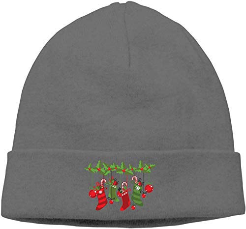iuitt7rtree - Gorro de punto para adulto con diseño de calaveras de Navidad
