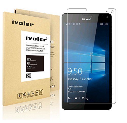 ivoler Protector de Pantalla para Microsoft Lumia 950XL / Microsoft Lumia 950 XL, Cristal Vidrio Templado Premium