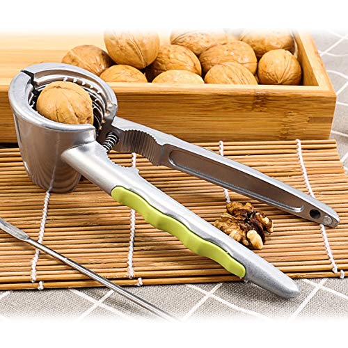 iwobi Galleta de Nuez Cascanueces con Mango de Silicona Antideslizante abridor de Avellana, castañas, pistachos Diseño antisalpicaduras