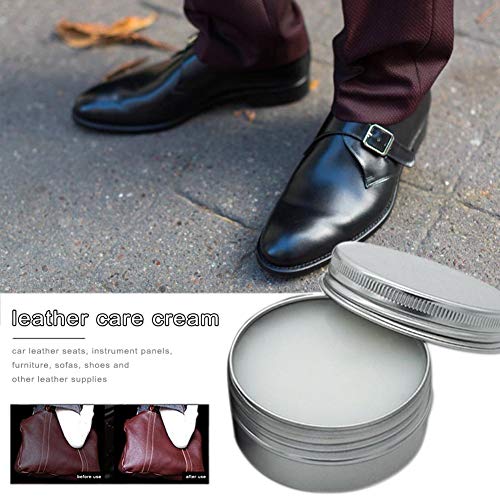 iYoung Crema para El Cuidado Pasta Restaurada Crema De Reparación De Cuero, Asiento De Automóvil Cuero Grasa Crema Cuero Zapatos Cuero